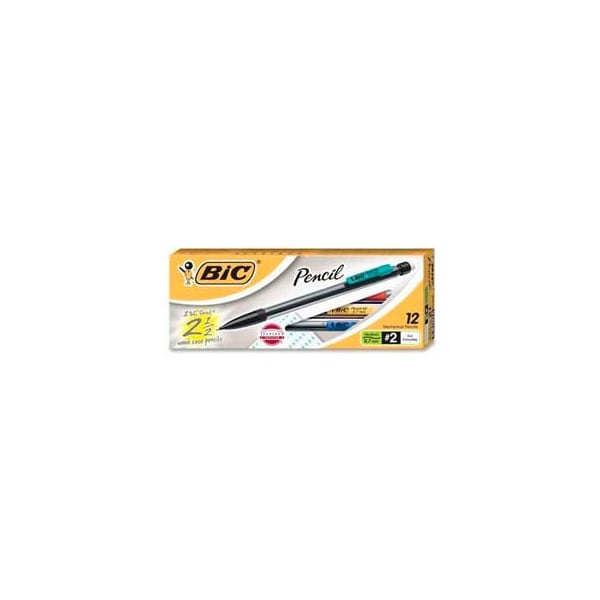 Bic Bic® Mechanical Pencil, NonRefillable, 0.7mm, Clear Barrel, Dozen MP11 Zoro